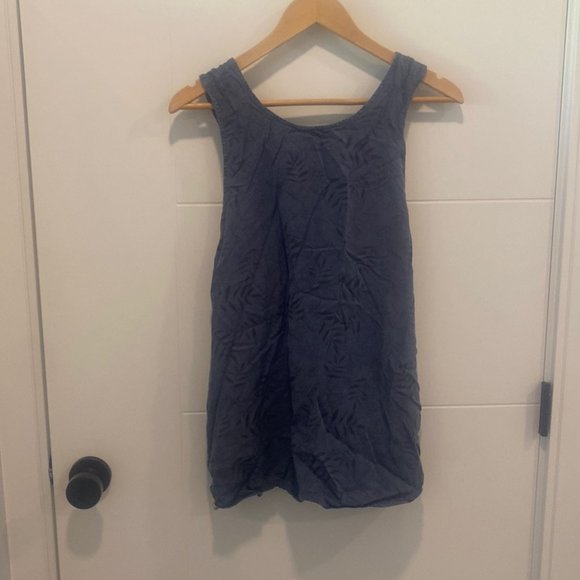 Tentree Blue Relaxed Sleeveless Tank Top - Picture 1 of 11